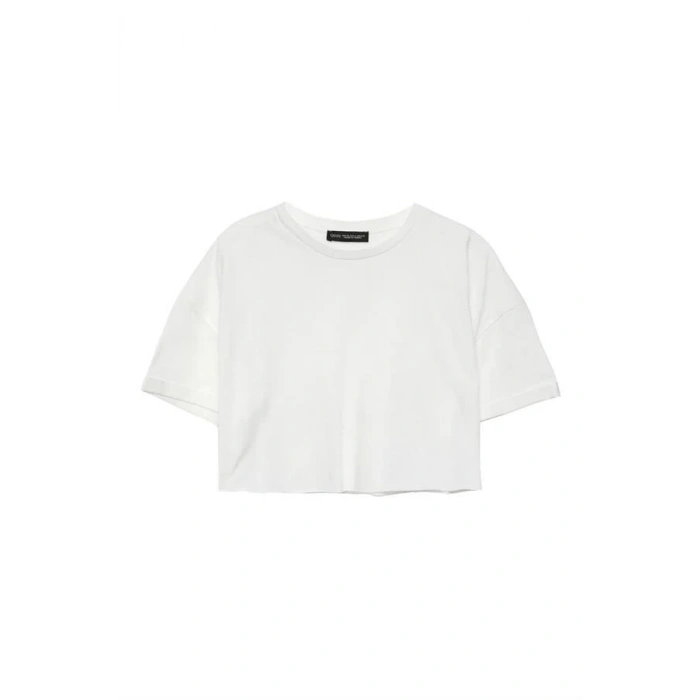 Crop T-Shirt Oversize Beyaz