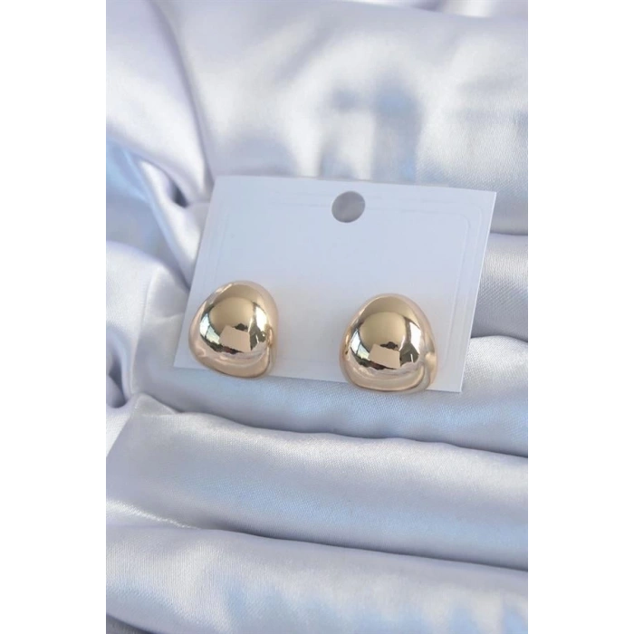 Gold Renk Pirinç Kadın Küpe