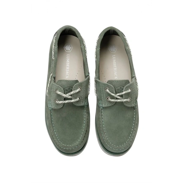 Hakiki Deri Günlük Kadın Ayakkabı Su Yeşili