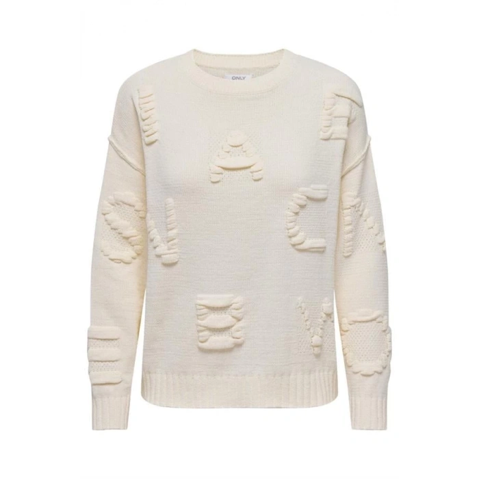 Harf Örgülü Örme Kazak