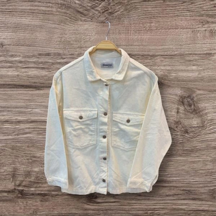 Kadife Kumaşlı Cep Detaylı Kadın Ceket