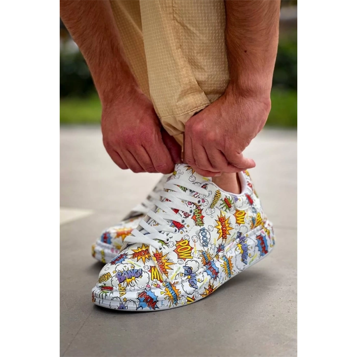 Kb-X500  Kuback  Beyaz Boom  Bağcıklı  Günlük Erkek  Ayakkabı