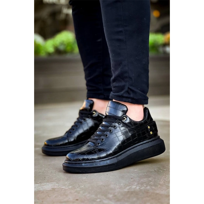 Kb047  Kuback Kömür Crocodile Günlük Erkek  Ayakkabı