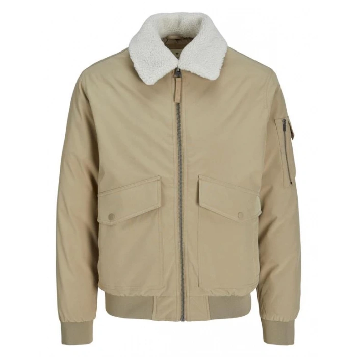 Kürklü Fonksiyonel Bomber Erkek Mont