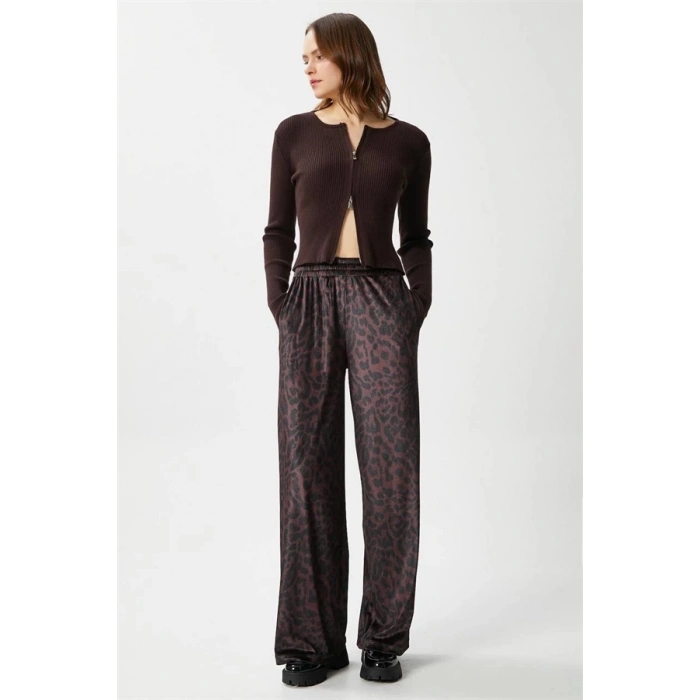 Leopar desen pantolon