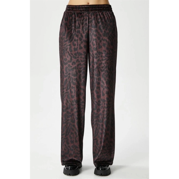 Leopar desen pantolon