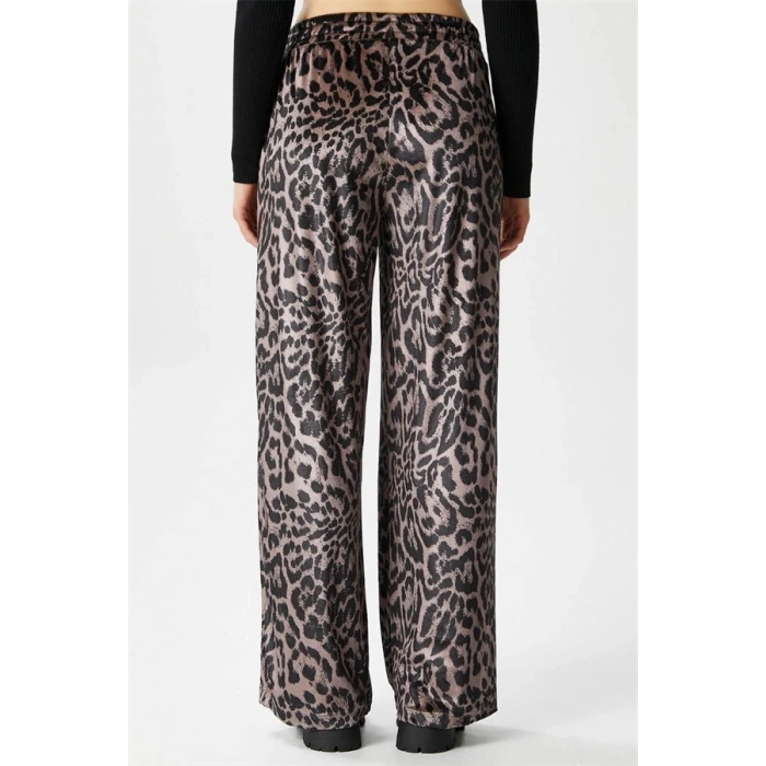 Leopar desen pantolon