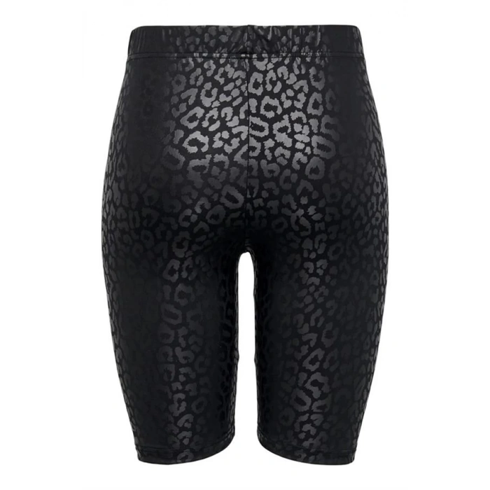 Leopar Desen Yarım Tayt