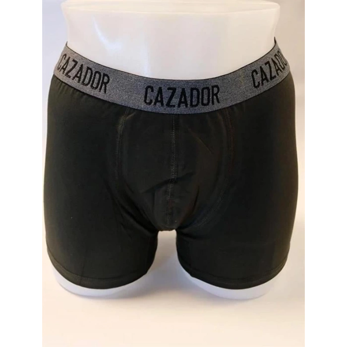 Likralı Tekli Boxer Gri