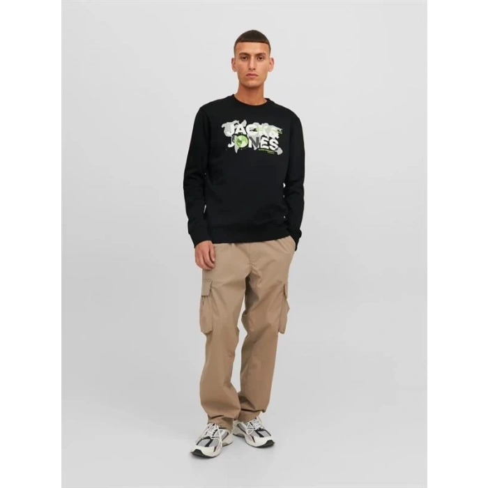 Logo Baskılı Erkek Sweatshirt