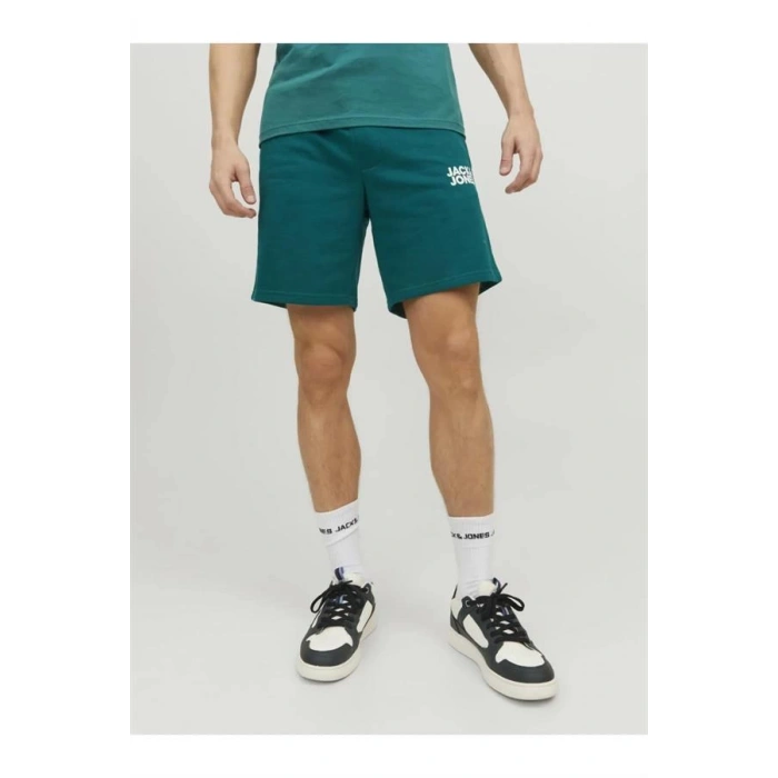 Logo Baskılı Penye Şort