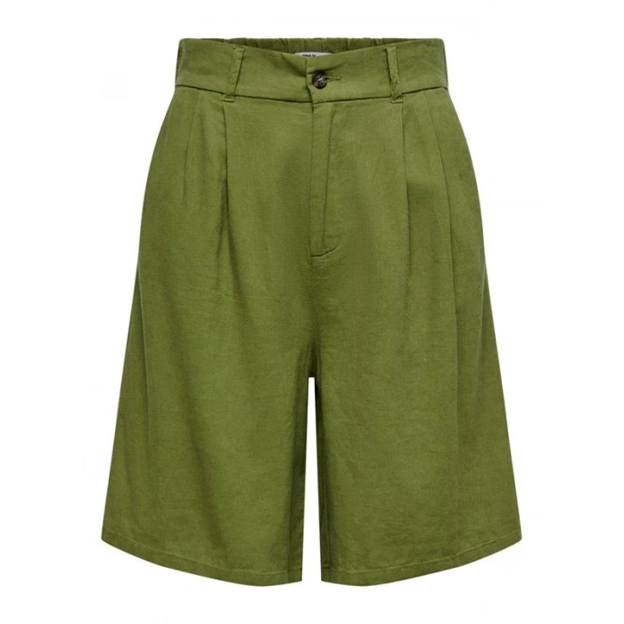 Loose Fit Keten Kadın Şort