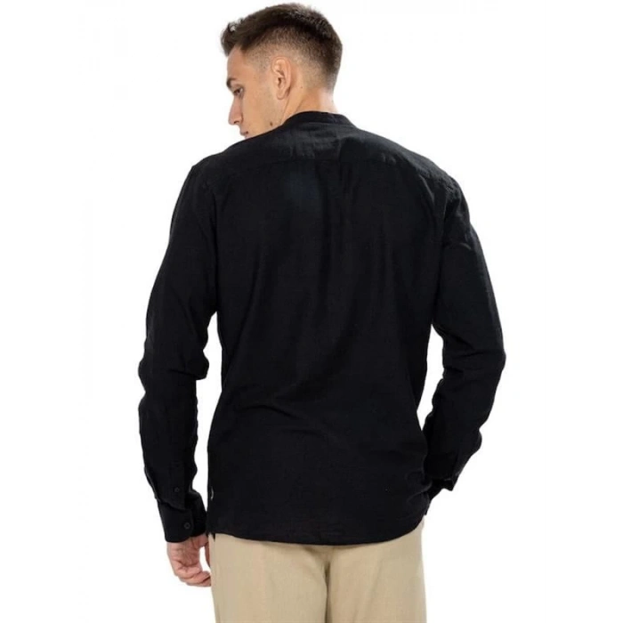 M Yaka Keten Erkek Gömlek