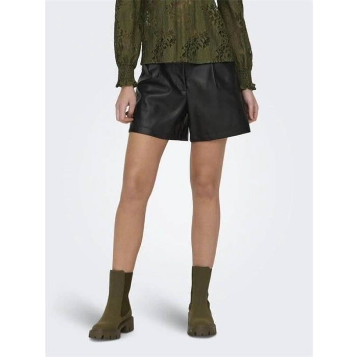 Mom Deri Kadın Şort
