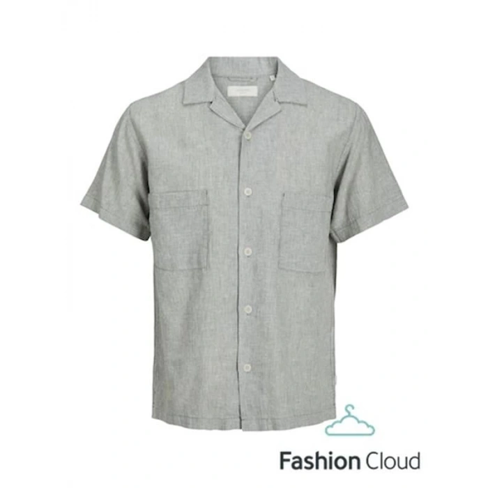 Saf Keten Erkek Resort Gömlek