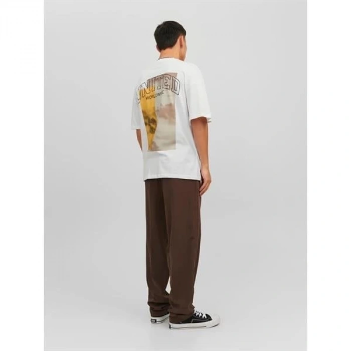 Sırt Baskılı Erkek Oversize T- Shırt