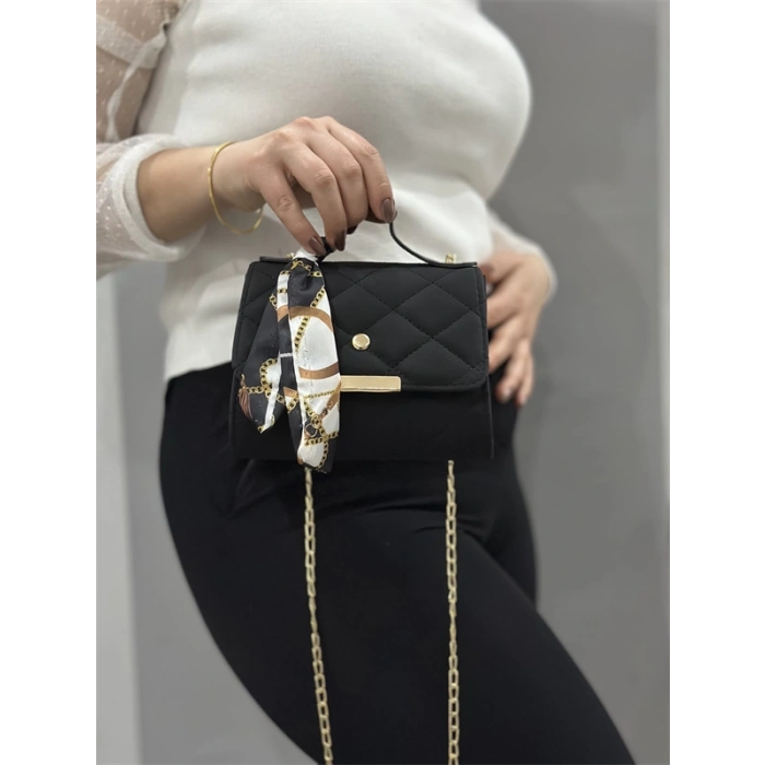 Siyah cilt zoje çanta