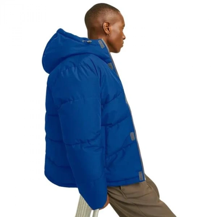 Su Geçirmez Şişşme Kapüşonlu Erkek Mont