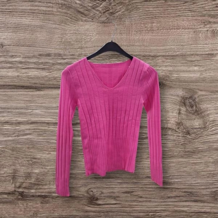 V Yaka Slim Triko Kazak