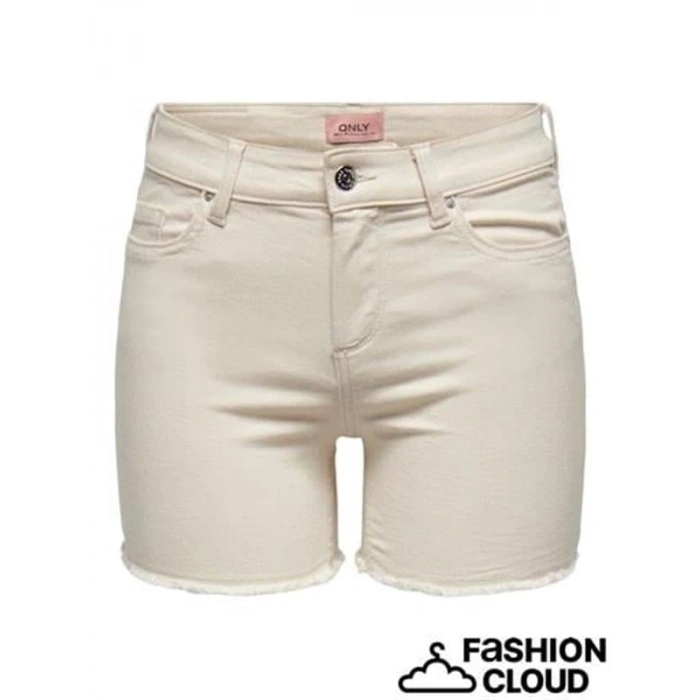 Yüksek Bel Likralı Kadın Kot Şort 15196303