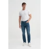 0796 Blade Normal Bel Geniş Paça Erkek Kot Pantolon Lacivert