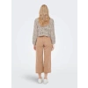 15257604 Ajurlu Triko Kadın Crop Hırka Bej
