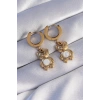 316L Çelik Gold Renk Teddy Model Küpe