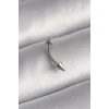 316L Çelik Gümüş Renk Çivi Model Piercing