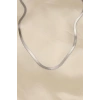 316L Çelik Silver Renk 45 cm İtalyan Zincir Model Kadın Kolye