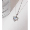 316L Çelik Zincir Gümüş Renk Kalp Model Kadın Kolye