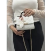 Beyaz cilt zoje çanta