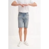 CAZ6703 Likralı Erkek Kot Short Lacivert