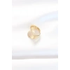 Gold Renk Ayarlanabilir Kavisli Ayna Yüzük