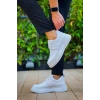 Kb-X3  Kuback Beyaz Cilt Bağcıklı  Günlük Erkek  Ayakkabı
