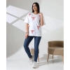 Kurdele Baskılı Kadın T-Shirt