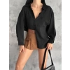 Modal Oversize Cepli Gömlek