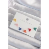 Pirinç Rengarenk Mineli Minimal Kelebek Küpe Seti