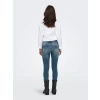 Püsküllü Paça Slim Fit Yüksek Bel Kadın Kot Pantolon