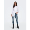 Püsküllü Paça Slim Fit Yüksek Bel Kadın Kot Pantolon