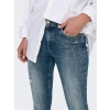 Püsküllü Paça Slim Fit Yüksek Bel Kadın Kot Pantolon