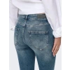 Püsküllü Paça Slim Fit Yüksek Bel Kadın Kot Pantolon