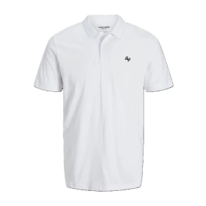 12270084 %100 Pamuk Polo Yaka Basıc Erkek Tshirt Beyaz