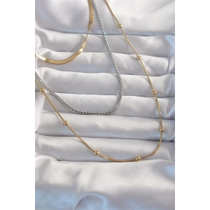 316L Çelik Çift Renk Uzun Çoklu Kolye