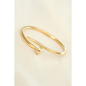 316L Çelik Gold Renk Çivi Model Bileklik