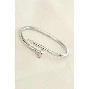 316L Çelik Gümüş Renk Çivi Model Bileklik