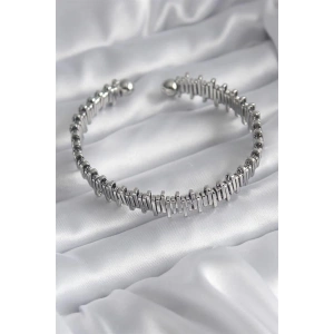 316L Çelik Gümüş Renk Dorika Model Kadın Bileklik