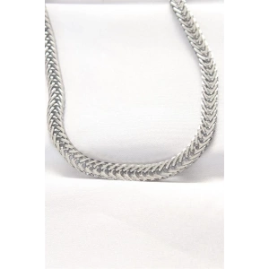 316L Çelik Silver Renk Balık Sırtı Zincir Kolye