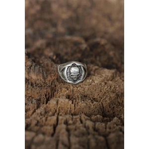 Ayarlanabilir Kuru Kafa Tasarımlı Erkek Yüzük