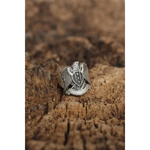 Ayarlanabilir Selçuklu Kartalı Arma Erkek Yüzük