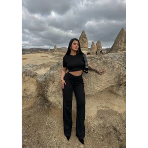 Bol paça pantolonlu alt üst takım